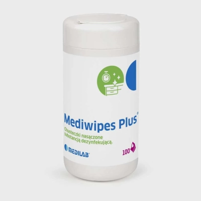 Mediwipes Plus Medilab – chusteczki do dezynfekcji powierzchni tuba 100 szt.Mediwipes Plus Medilab – chusteczki do dezyn