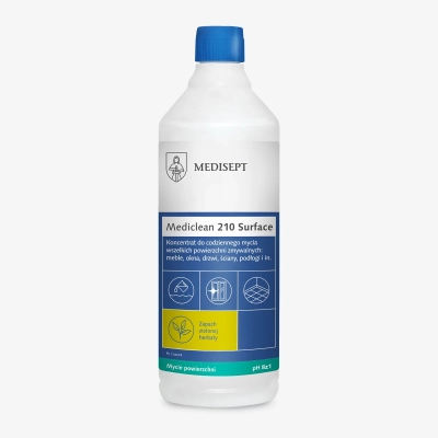 Mediclean 210 Surface Medisept - koncentrat do mycia powierzchni zmywalnych 1L - zielona herbata