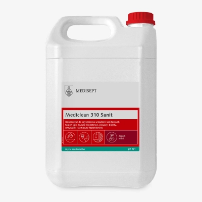 Mediclean 310 Sanit Medisept – koncentrat do mycia powierzchni sanitarnych 5L - opakowanie
