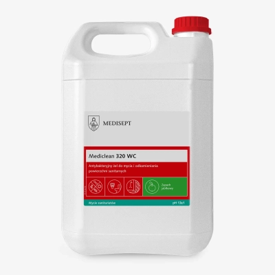 Mediclean 320 WC Medisept – żel antybakteryjny do WC 5L - opakowanie