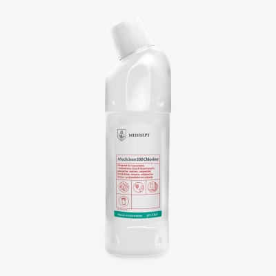 Mediclean 330 Chlorine Medisept – preparat do czyszczenia i wybielania powierzchni sanitarnych 750ml - opakowanie