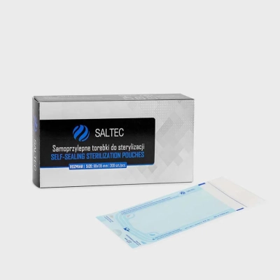 Torebki do sterylizacji Saltec (90 x 135 mm) 200 szt.