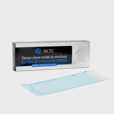 Torebki do sterylizacji Saltec (90 x 230 mm) 200 szt.