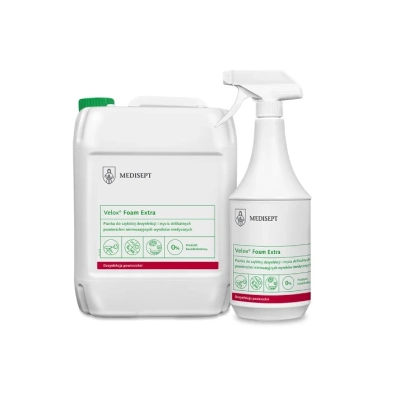 Velox Foam Extra Medisept – bezalkoholowa pianka do dezynfekcji powierzchni 1L - różne warianty