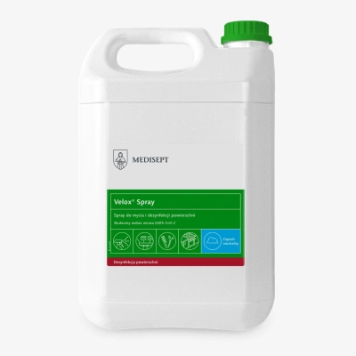 Velox Spray Medisept - płyn do dezynfekcji powierzchni i narzędzi 5L - neutral