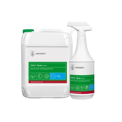 Velox Spray Medisept - płyn do dezynfekcji powierzchni i narzędzi 5L - warianty